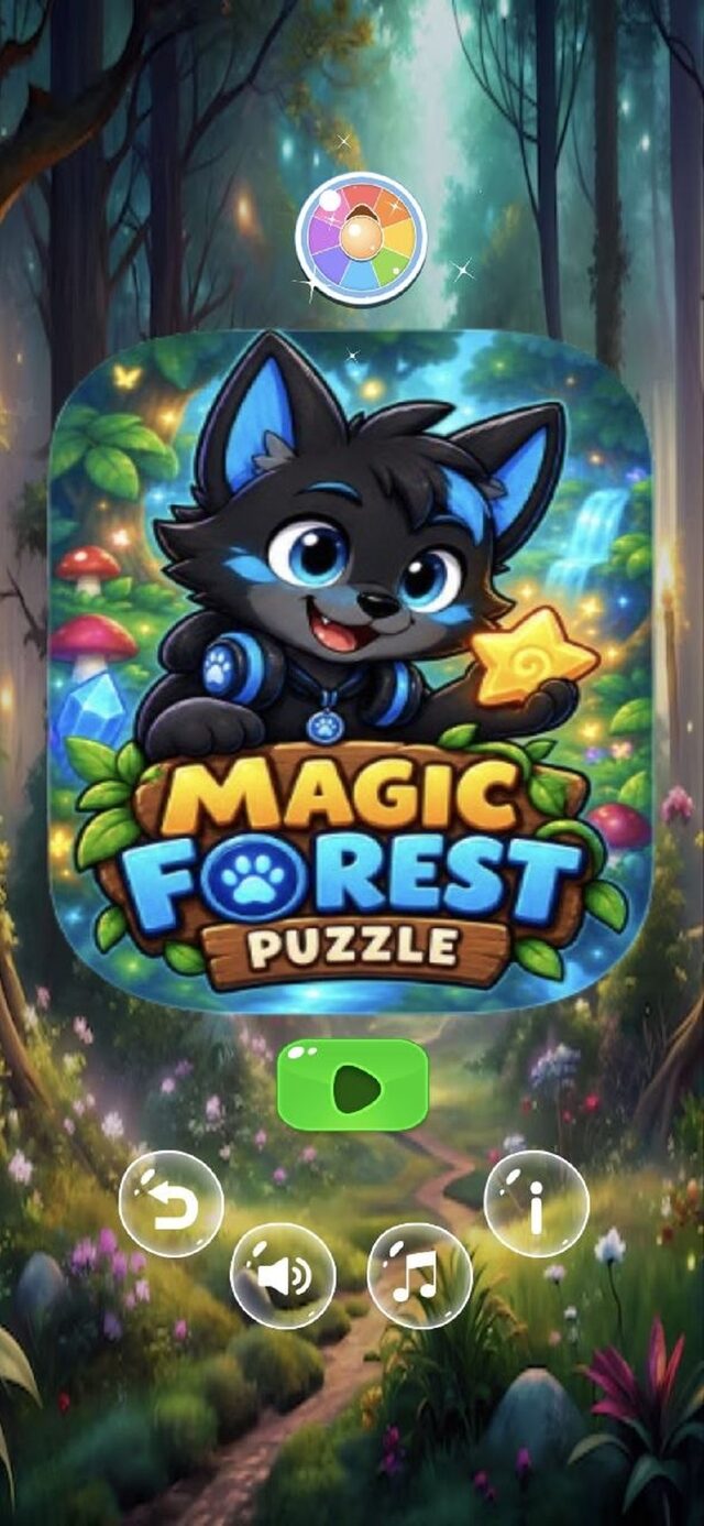 Magic Forest Puzzle title screen